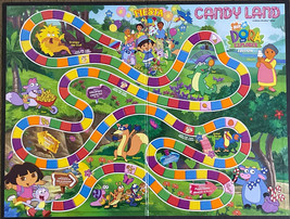 Game Parts Pieces Candy Land Dora the Explorer Edition Hasbro Gameboard Only - £3.33 GBP