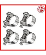 304 Stainless Steel Adjustable T-Bolt Hose Clamps Set for Industrial Use - $487.12 MXN