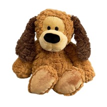 Demdaco Nat &amp; Jules Brown Dog Plush 13 Inch Stuffed Animal Toy Floppy Soft 2015 - £10.01 GBP