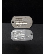 Lot of 2 Different Originial United States Armed Forces Military Dog Tags - $41.66 CAD