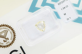 Trillion Cut Diamond Natural Loose M Color SI1 Polished 1.04 Carat IGI Certified - £1,112.47 GBP