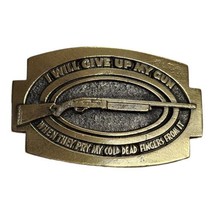Great American Buckle Co Chicago &quot;I Will Give Up My Gun&quot; Vintage Belt Buckle - £16.70 GBP