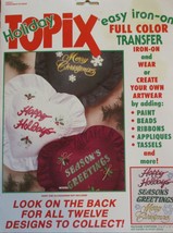 Holiday Topix Easy Iron-On Full Color Transfer Happy Holidays &amp; Seasons Greeting - £4.68 GBP