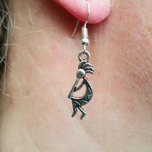 Kokopelli Man Earrings Dancing Man Hopi Indian Fertility God Ladies Jewellery - £4.10 GBP