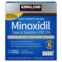 Kirkland Signature Hair Regrowth Treatment Extra Strength for Men, 5% Minoxidil  - £20.04 GBP