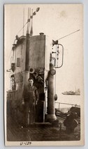 German U-Boats U124 with US Sailor Posing Photograph AA55 - £11.76 GBP