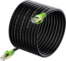 Outdoor Cat 7 Ethernet Cable 50ft 26AWG Heavy Duty Cat7 Networking Cord ... - $40.23