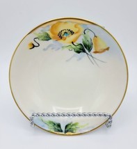 Antique Hand Painted Nippon China Dessert Bowls w/ Poppy Flowers - Set Of 6  - £23.53 GBP