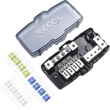 MPG4 4-Way Mini-Anl Fused Distribution Block with Ground Block, Each Pos - $1,299.34 MXN