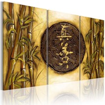 Tiptophomedecor Stretched Canvas Zen Art - Oriental Symbol - Stretched &amp; Framed  - £60.08 GBP+