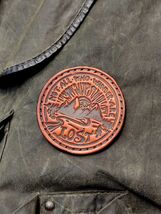 Leather patch &quot;Not all who wander are lost&quot;, deep pressed patch, Leather... - $256.81 MXN