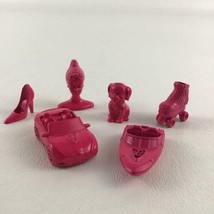 Barbie Monopoly Board Game Replacement Parts Pieces Die Cast Tokens Pink... - $16.78