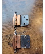 Pair of (2) Vintage/Mid-Century Cabinet Door Hinges - Copper Finish - Sa... - €1,68 EUR