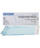 BRITEDENT Self-Sealing Sterilization Pouches 3.5&quot; x 10&quot; Autoclave 200/Bx... - $13.72 CAD