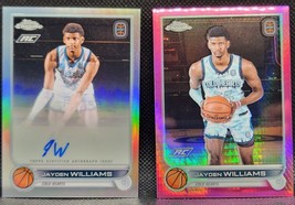 2023 Topps Chrome OTE 2-Card Jayden Williams RC Lot - Auto, Pink /150 - $5.00