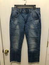 Levi&#39;s 511 Men&#39;s 32X26 Cropped Cut Off Raw Hem Stretch Blue Jeans - $15.83