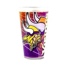 Minnesota Vikings 16oz Single Pint Glass,  Shadow Design - NFL - £8.57 GBP