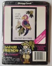 Stoney Creek Safari Friends Be A Friend Parrot 5&quot;x 7&quot; Kit  - $9.89