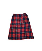 Vintage Pendleton Plaid Wool Skirt  Authentic Boyd Tartan Red, Petites W26&quot; - £31.65 GBP