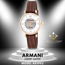 Emporio Armani Women's Analog Japanese-Automatic Watch with Leather Strap AR1993 - $181.26
