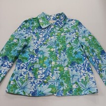 Apple Seed's RN#76915 Women's 10P Multicolor Floral Button Front Denim Jacket image 12