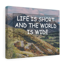 Inspirational Wall Art Life Is Short Mountain Motivational Print Ready to Hang  - £37.56 GBP+