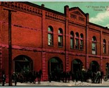 A Street Fire House Station Tacoma Washington WA 1908 DB Postcard E13 - $38.85