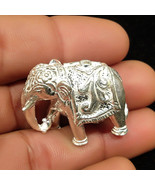 Silver Elephant Sculpture, Silver Elephant Idol, Good Luck, Home Décor - €118,20 EUR