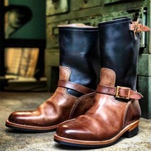 Autumn New Men PU Buckle Formal Business Shoes Flat Bottomed Overshoot High Qual - £74.75 GBP