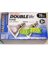 Package of 2 Sylvania Double Life Halogen 75 Watt PAR38 Flood Lamps Bulbs - $10.99