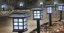 Set of 8 Lantern Solar Lights dusk-to-dawn lighting up to 8 hours - £26.06 GBP