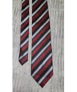 Alexander Julian Colours Men's Navy Red White  Striped Hand Made Long Tie  - $236.52 MXN Alexander Julian Colours Men's Navy Red White  Striped Hand Made Long Tie  - $236.52 MXN