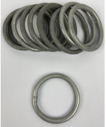Lot of 10 x Metal Ring Welded, 2.15&quot; Internal Diameter OD - approx 2.5&quot; ... - $23.05 CAD