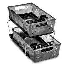 Madesmart Two Level Storage with Dividers - Carbon - $1,592.25 MXN