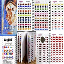 Spiral Multicolour/Black/Red/Maroon Colour Kumkum Bindi Book For Women Pack of 1 - £23.73 GBP