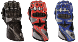 Dragon Rider GP-Pro Cowhide Leather Motorcycle Gloves Blue M or Red XL - £30.02 GBP