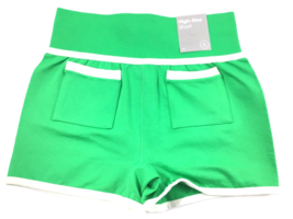 FOREVER 21 High-Rise Short Size Small Green White With Mini Pockets - Stretchy - £15.48 GBP