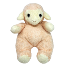 TY 1999 LAMYBABY ORANGE YELLOW LAMB RATTLE PILLOW PAL STUFFED ANIMAL PLU... - £43.94 GBP