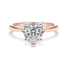 1.50CT Heart  Cut Solitaires G-H Color with  I1 Clarity Natural Diamond Ring. - £6,365.40 GBP