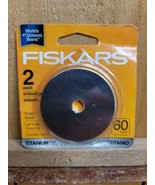 Fiskars 60mm Rotary Blade Titanium 2 Pack 01-005896 - $12.83