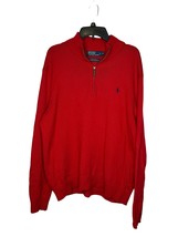 Polo Ralph Lauren Men&#39;s Sweater Cotton Quarter-Zip Pullover Preppy Logo ... - £20.51 GBP