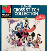 Disney Mickey Unlimited 1st Ed Cross Stitch Collection 63 Patterns 1998 ... - £31.28 GBP
