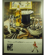1958 Johnnie Walker Scotch Ad - Fuss and Feathers by Albert Dorne - £14.55 GBP