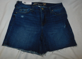 Seven 7 5&#39; Weekend  Cutoff Hem Denim Shorts Size 6 Brand New - £15.98 GBP