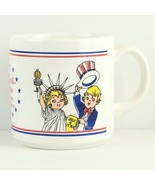 Campbell&#39;s Soup Kids 1976 Bicentennial Mug Vintage Collectible Salute Am... - £9.58 GBP