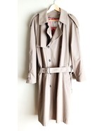 London Fog Towne Trench Coat Mens 42 Shrt Double Breasted Winter Zip Out... - $1,318.48 MXN