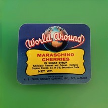World Around Maraschino Cherries Uncirculated Jar Label For H.b Paulk Op... - €8,67 EUR