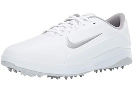 Nike Men&#39;s Vapor Golf Shoes Cleats White Pure Platinum Size 8W - £87.59 GBP