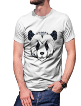 Weird Panda   White T-Shirt Tees For Men - £15.71 GBP