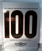 THE HARLEY - DAVIDSON 100TH ANNIVERSARY RETROSPECTIVE BOOK &amp; DVD - £12.13 GBP